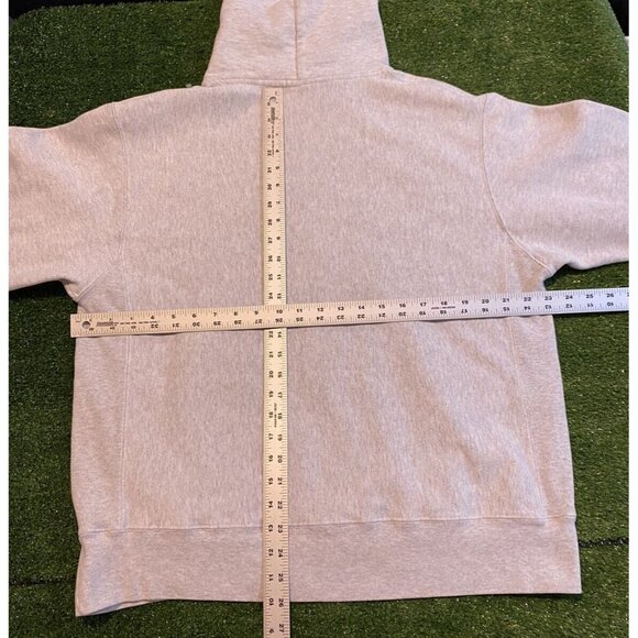 Rider Broncs hoodie mens large gray champion reverse weave sweatshirt NCAA RK - Picture 12 of 12